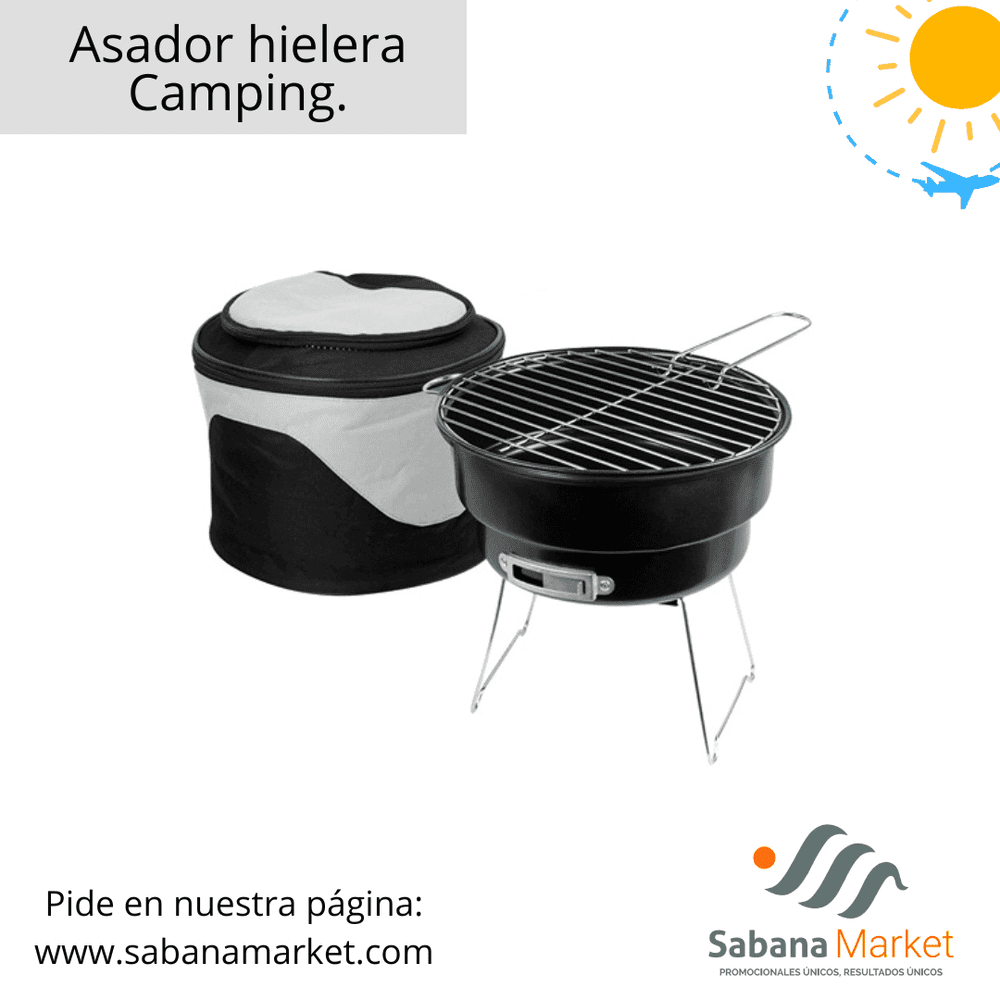 Asador hielera Camping.