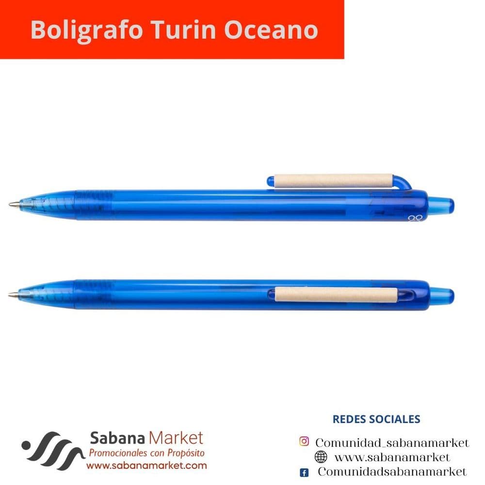 Boligrafo Turin Oceano.