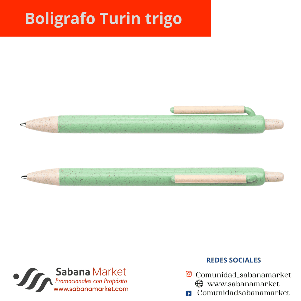 Boligrafo Turin trigo.