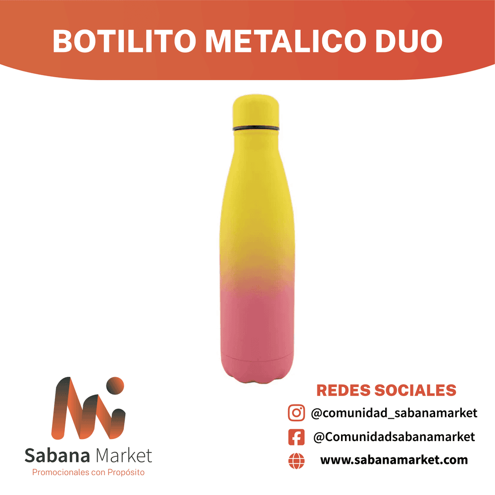 Botilito metalico duo.