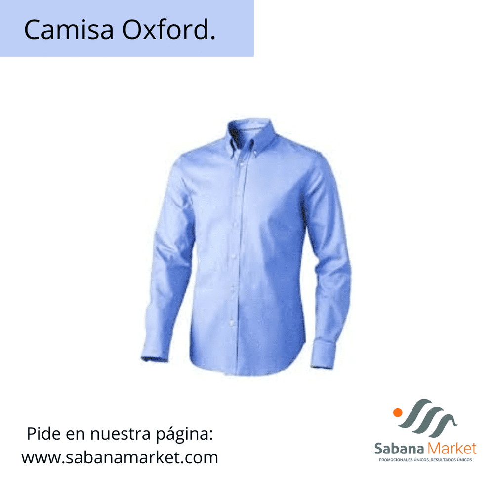 Camisa tipo Oxford.