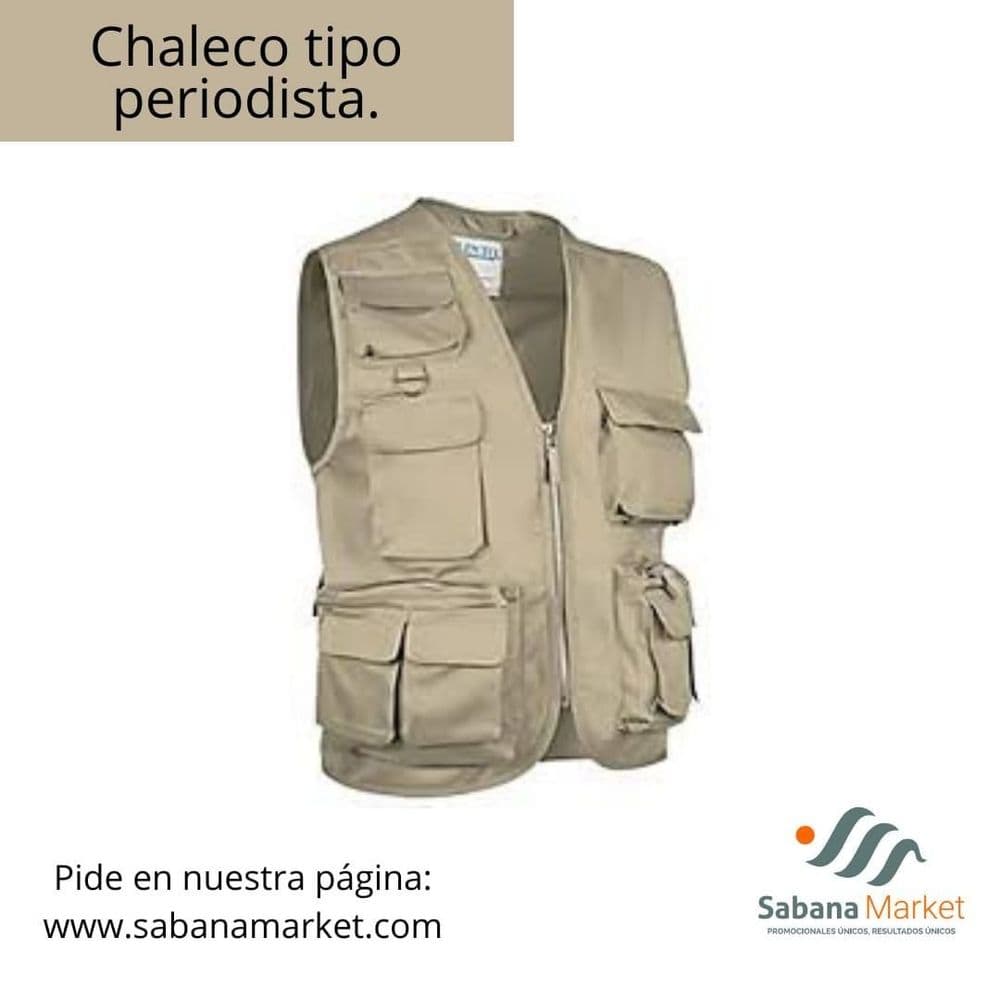 Chaleco tipo periodista.