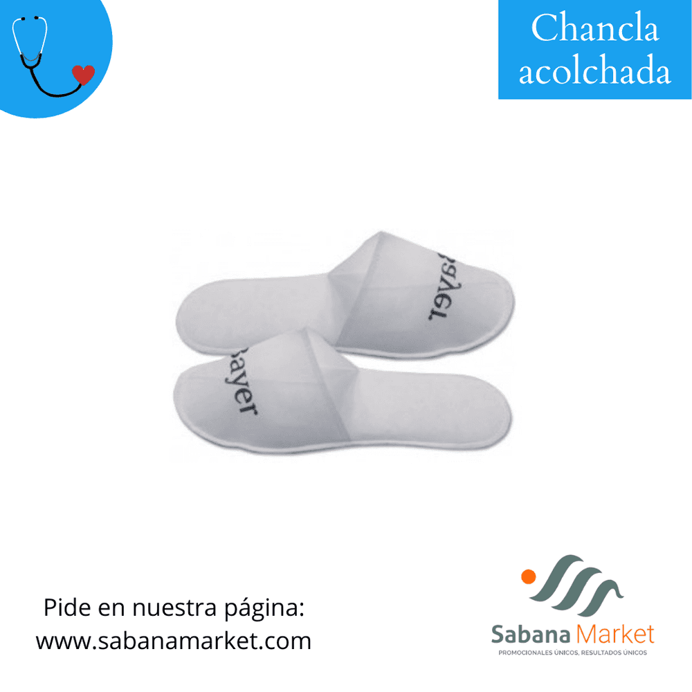 Chancla acolchada.