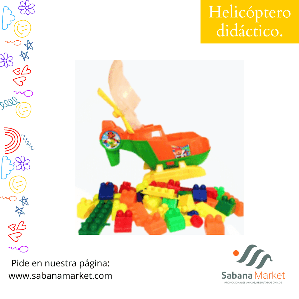 Helicóptero didáctico.