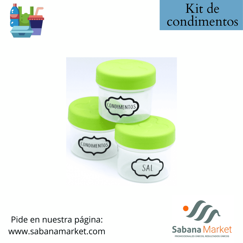 Kit condimentos X3.