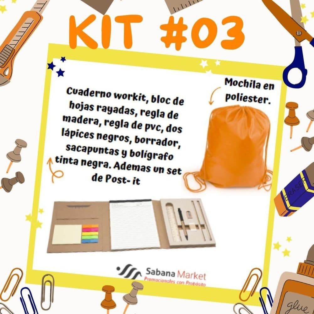 Kit escolar #03.