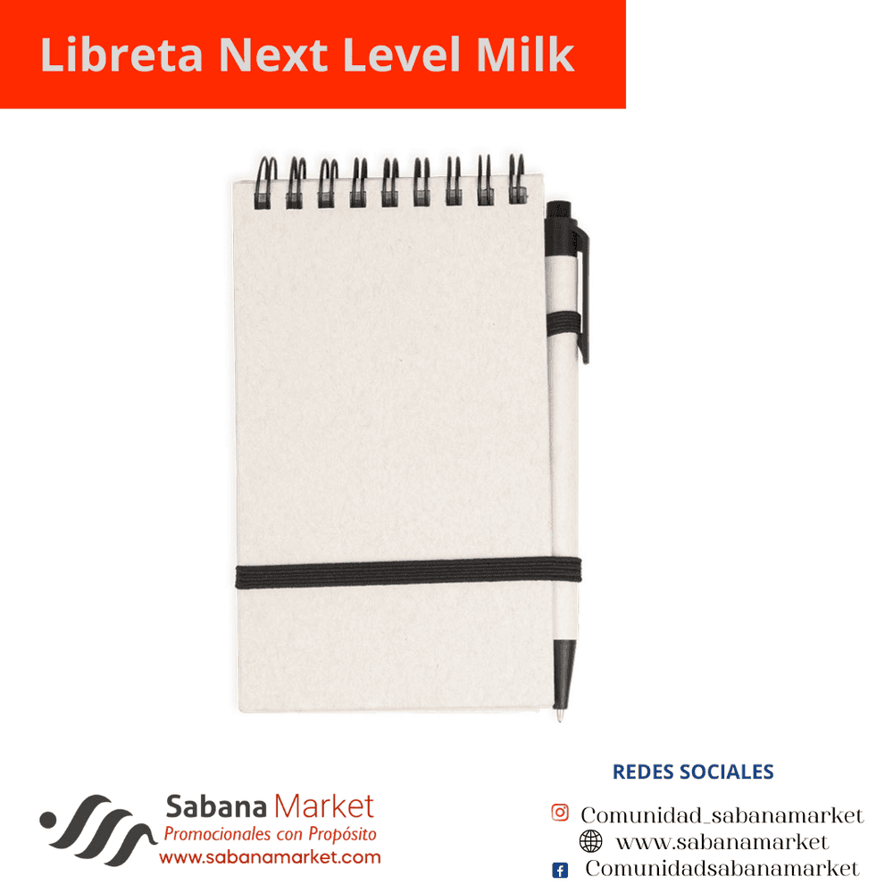 Libreta Next Level Milk.