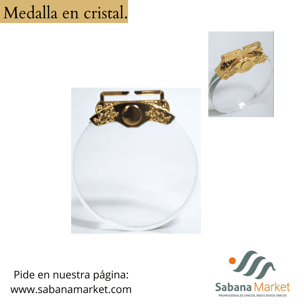 Medalla en cristal.