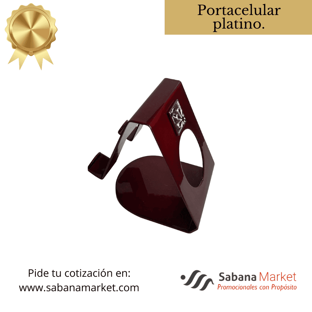 Portacelular platino.