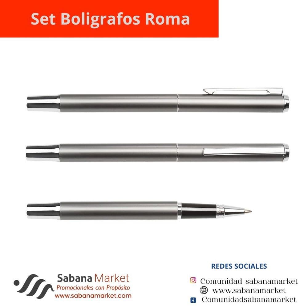 Set Boligrafos Roma.