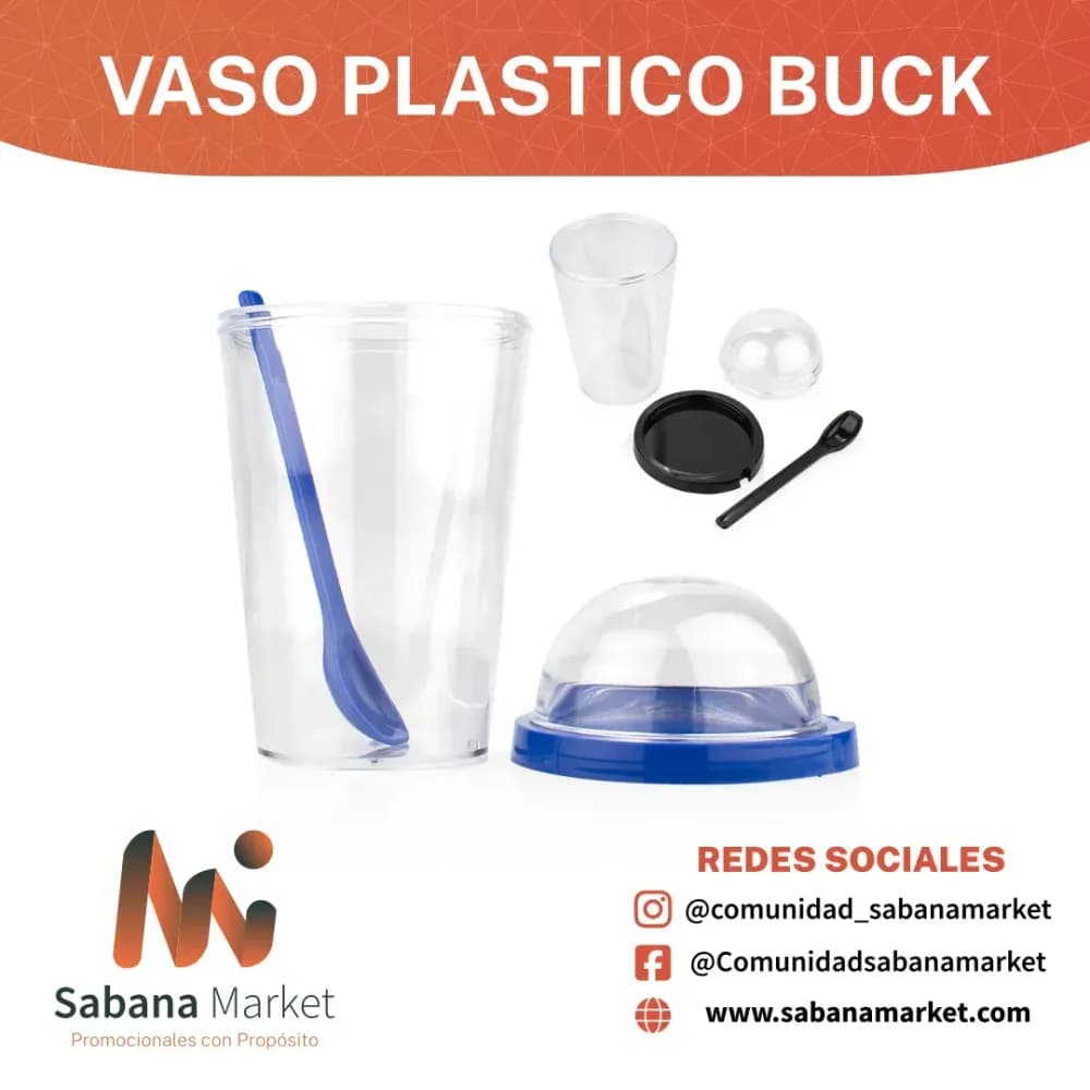 VASO PLASTICO BUCK