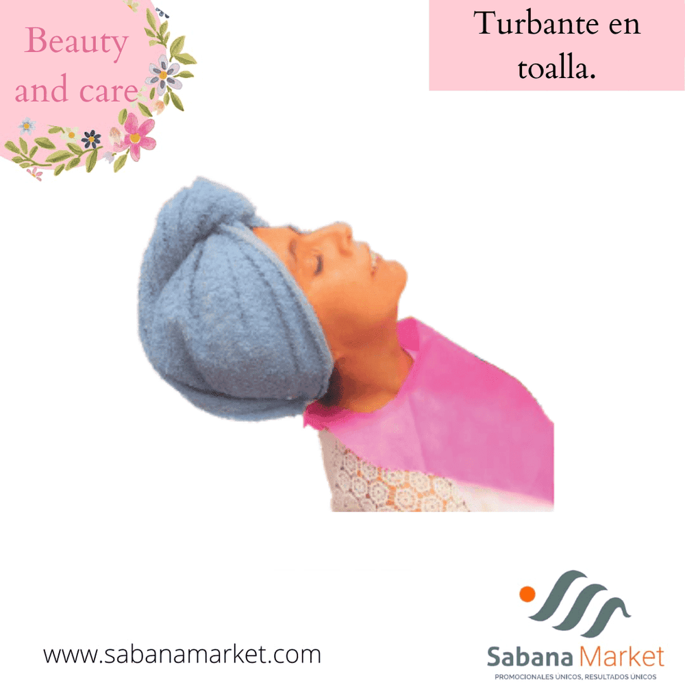 Turbante en toalla.