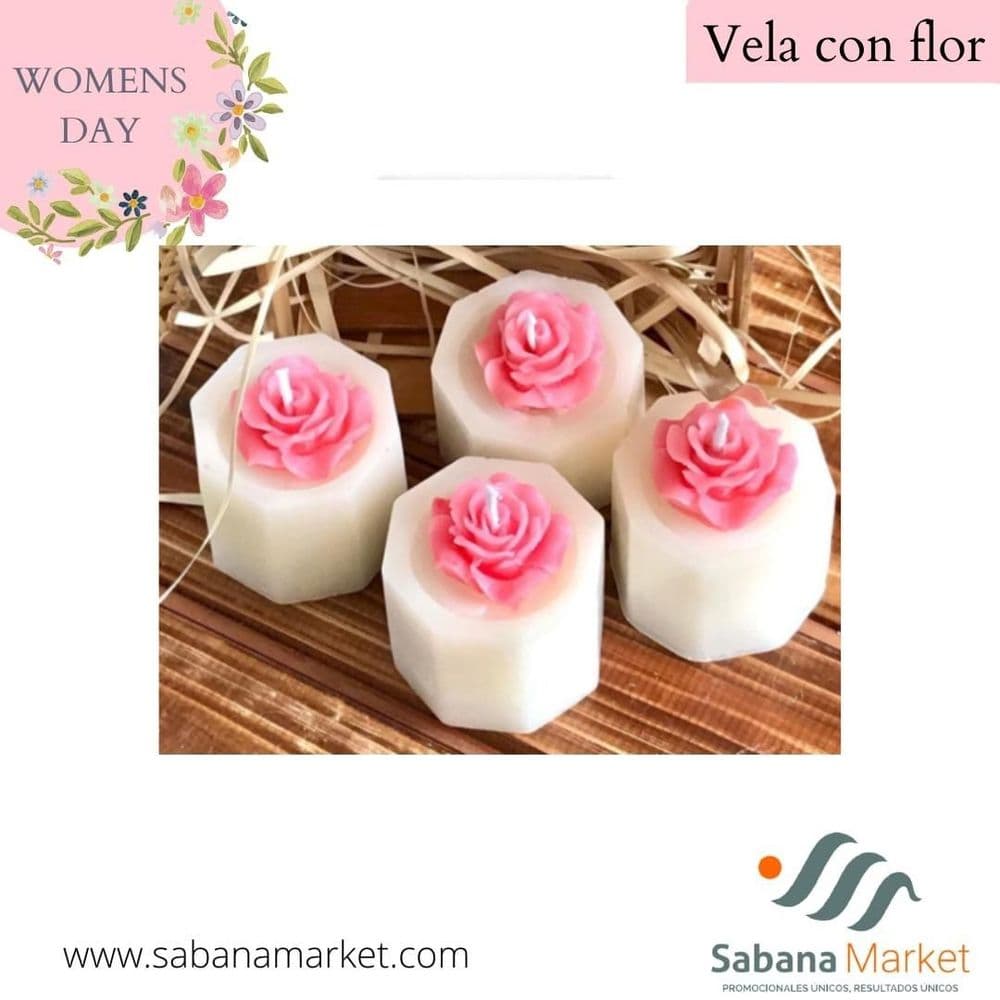Vela con Flor.