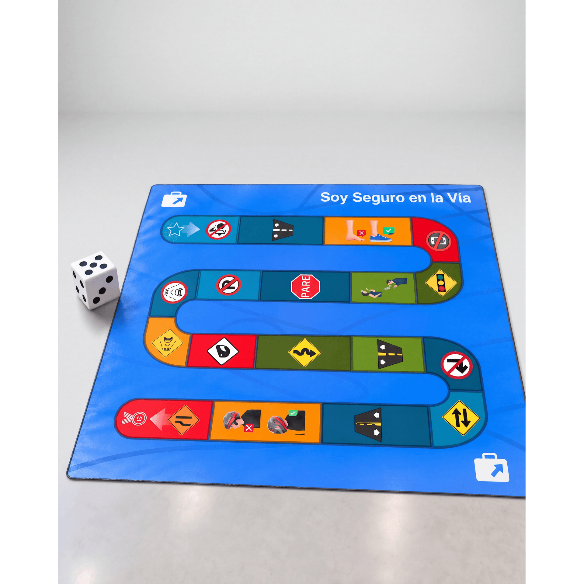 Juego Escalera Vial con Dado Gigante
