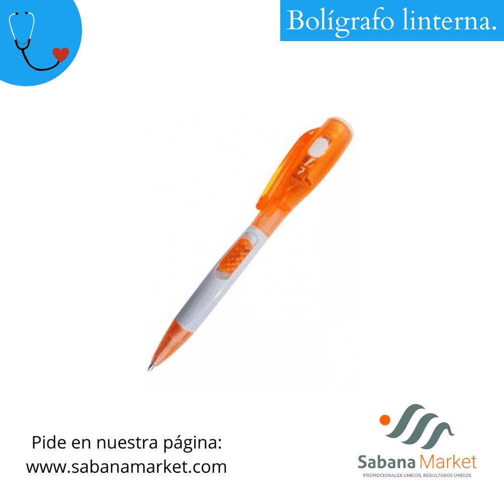 Bolígrafo linterna.