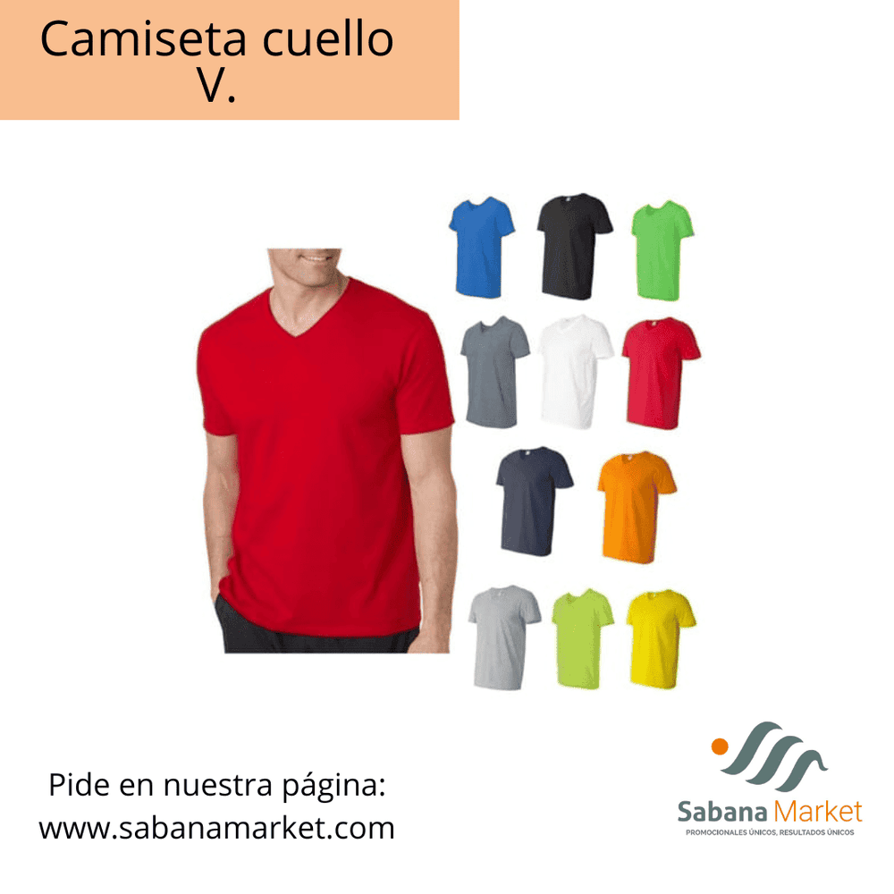 Camiseta cuello V.