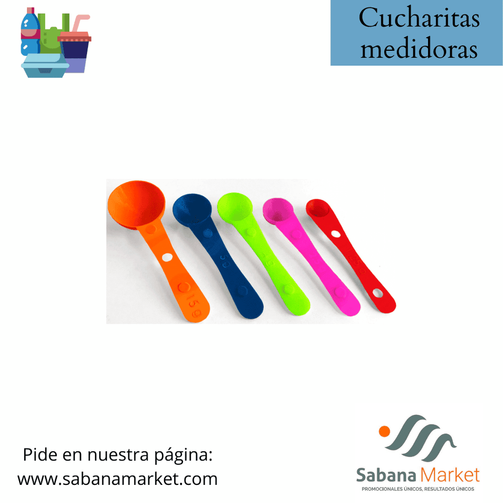 Cucharitas medidoras X5 unidades.