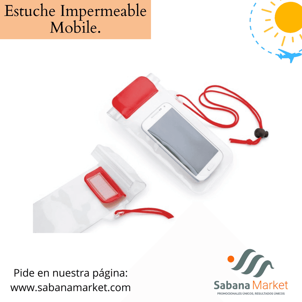 Estuche impermeable mobile.