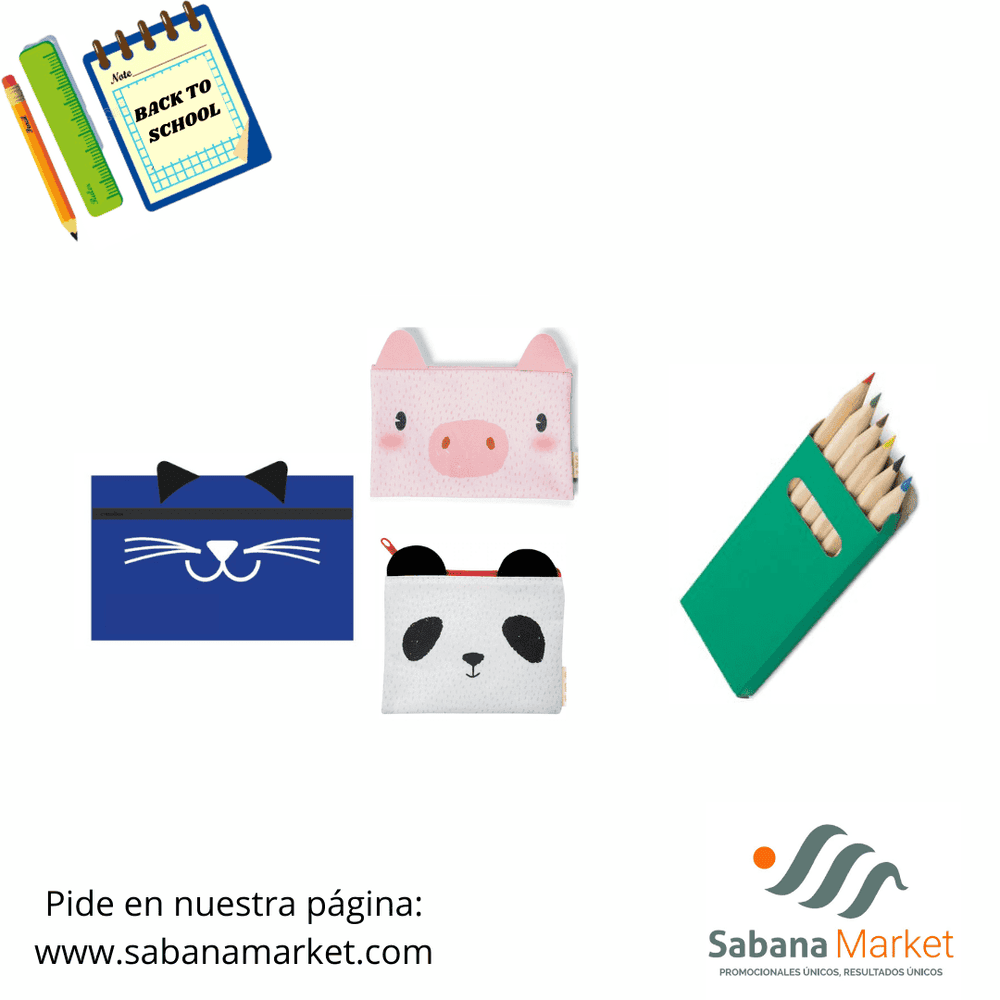 Kit cartuchera con colores.