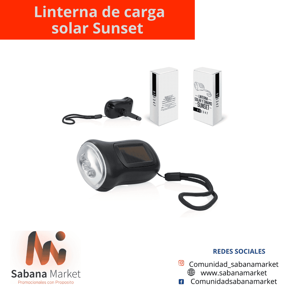 Linterna de carga solar Sunset.