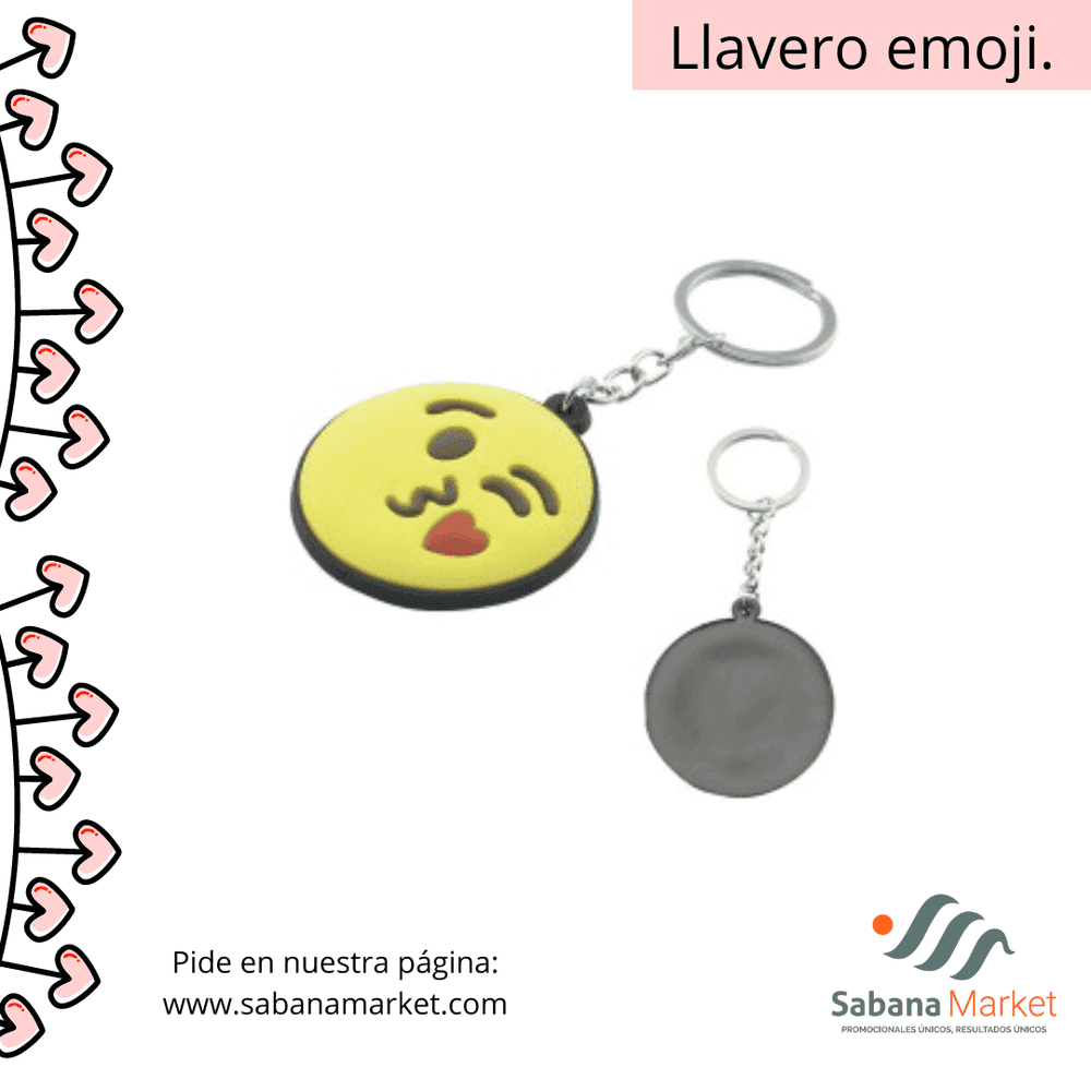 Llavero emoji.