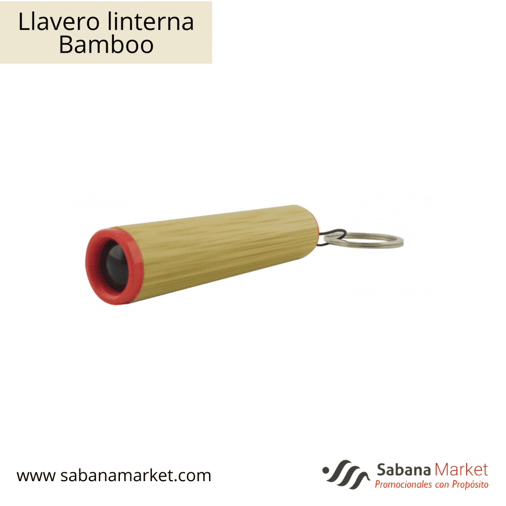 Llavero linterna bamboo