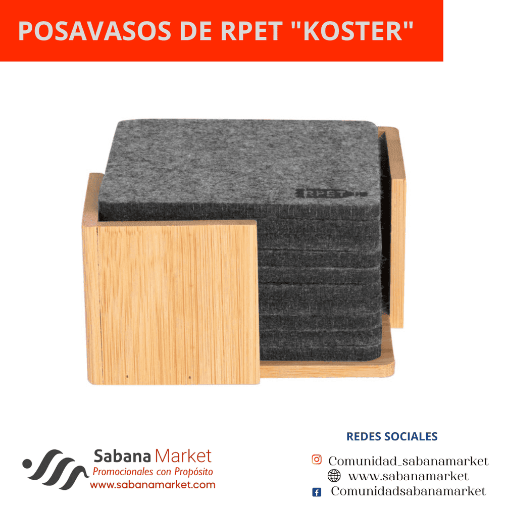 POSAVASOS DE RPET "KOSTER"