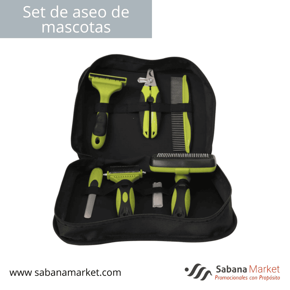 Set de aseo de mascotas.