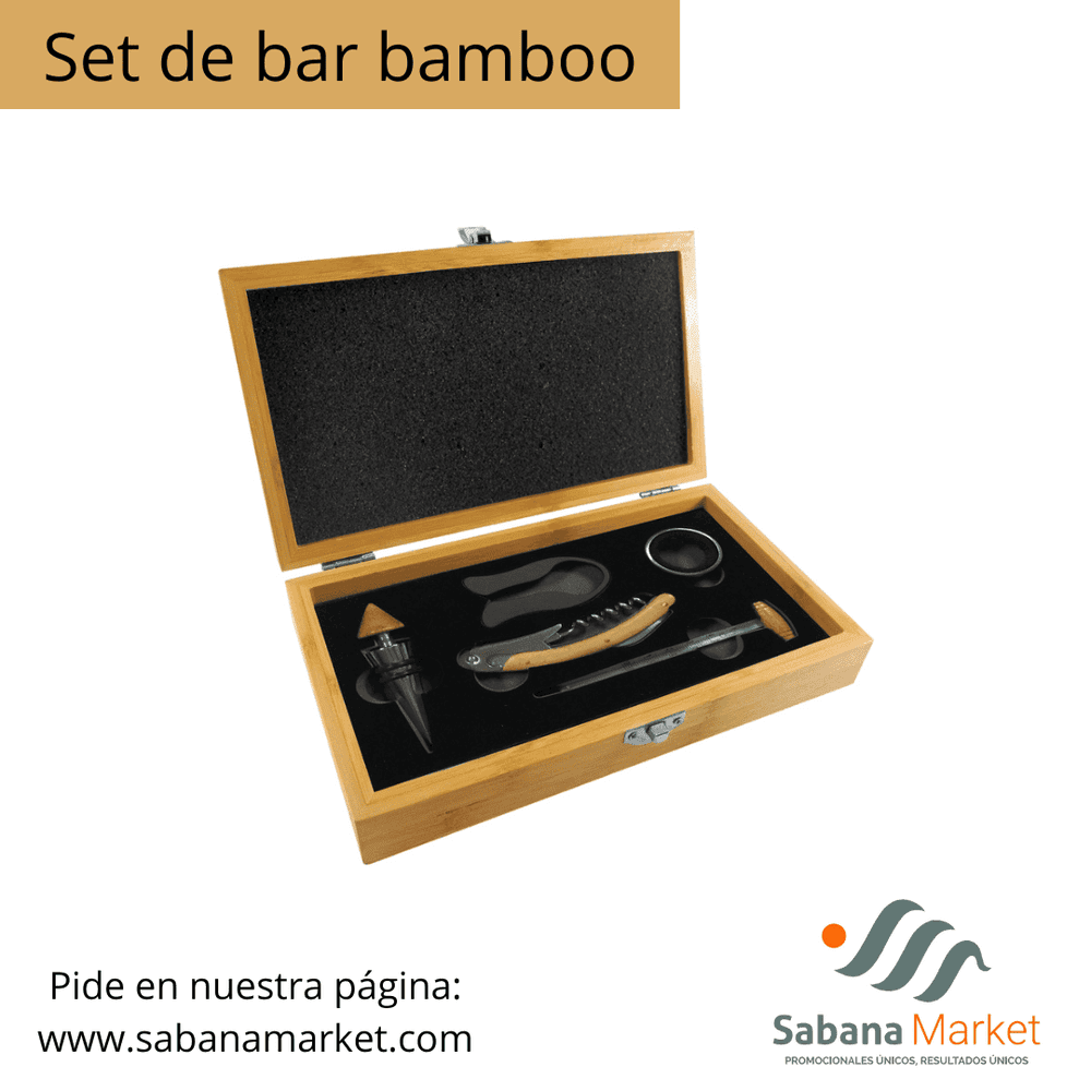 Set de bar bamboo.