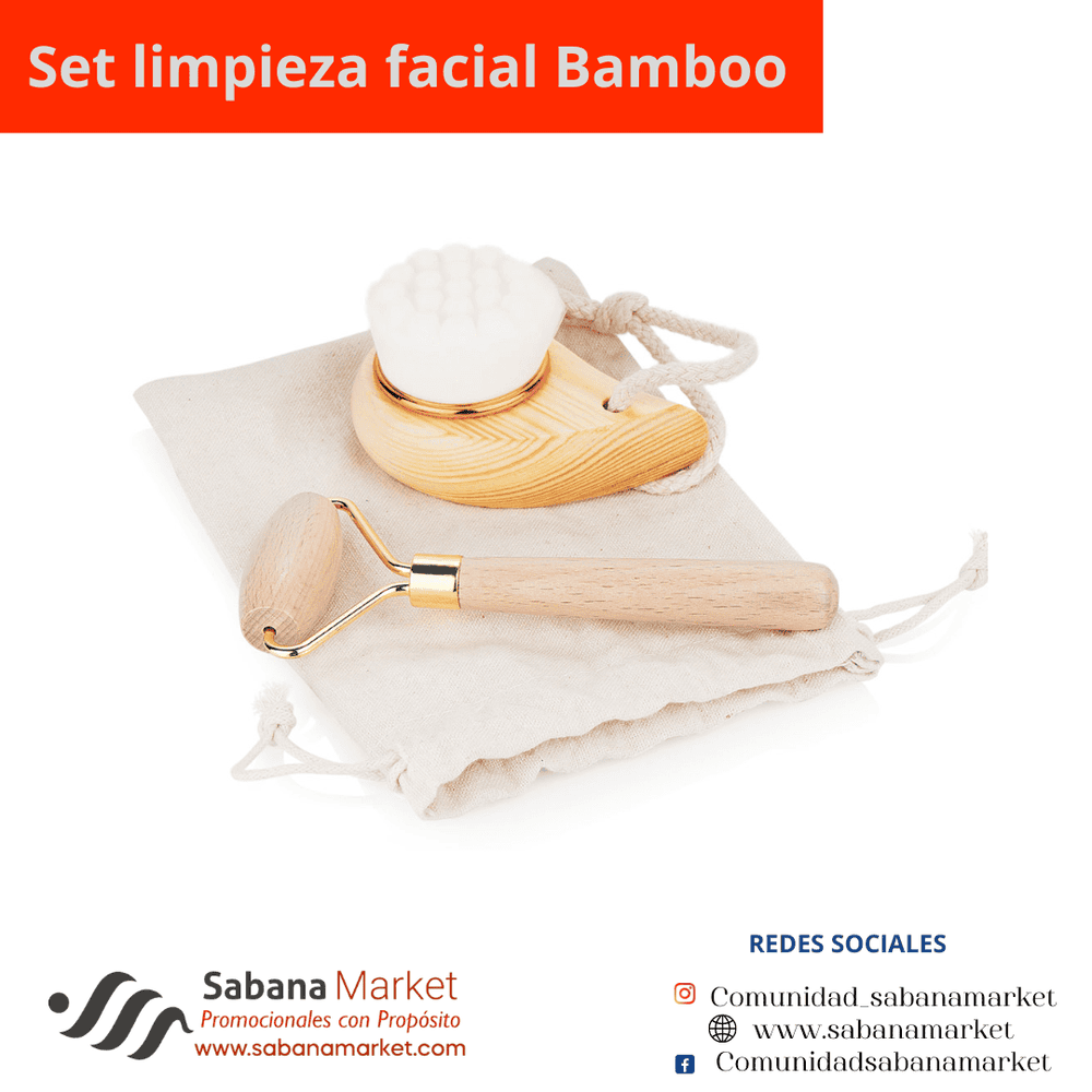 Set limpieza facial Bamboo.