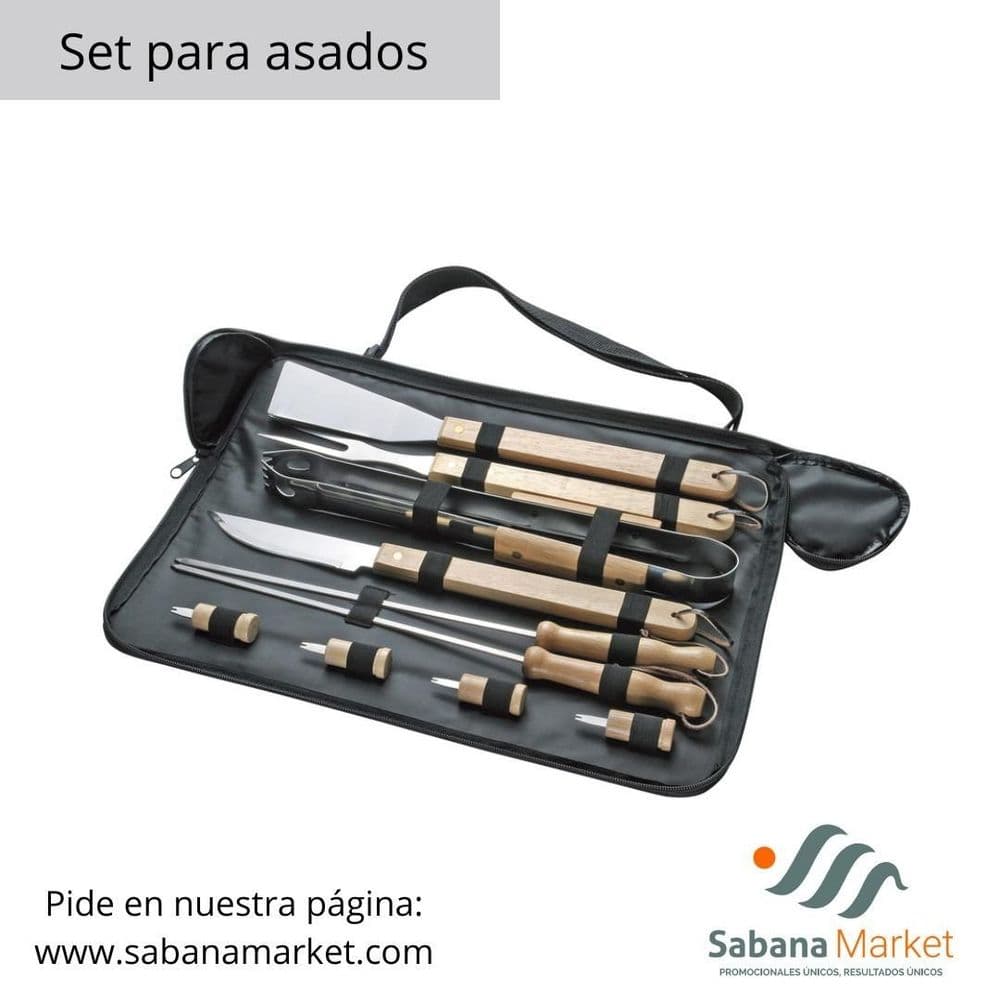 Set para asados.