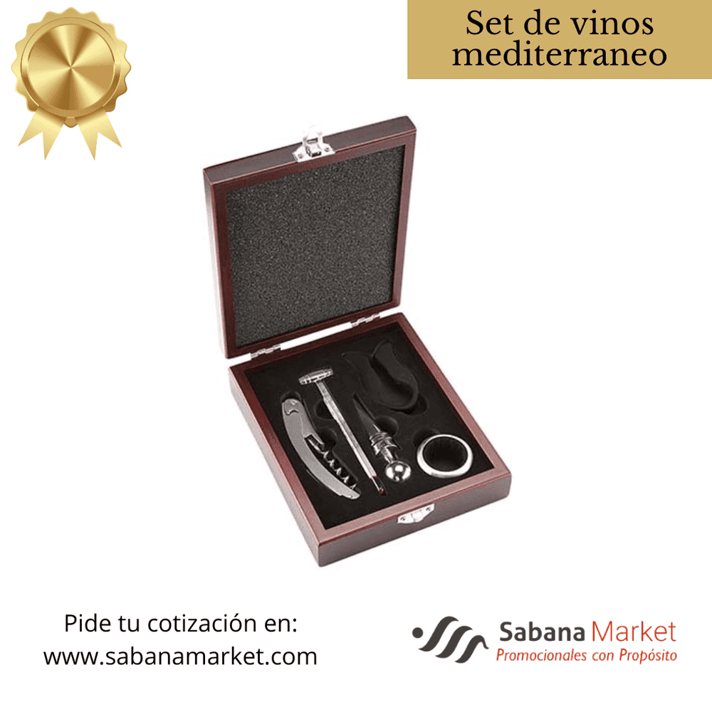 Set para vinos mediterraneo.