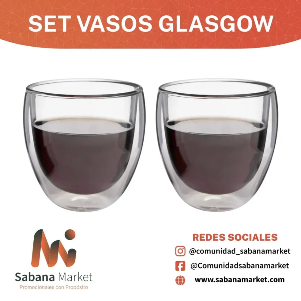 SET VASOS GLASGOW