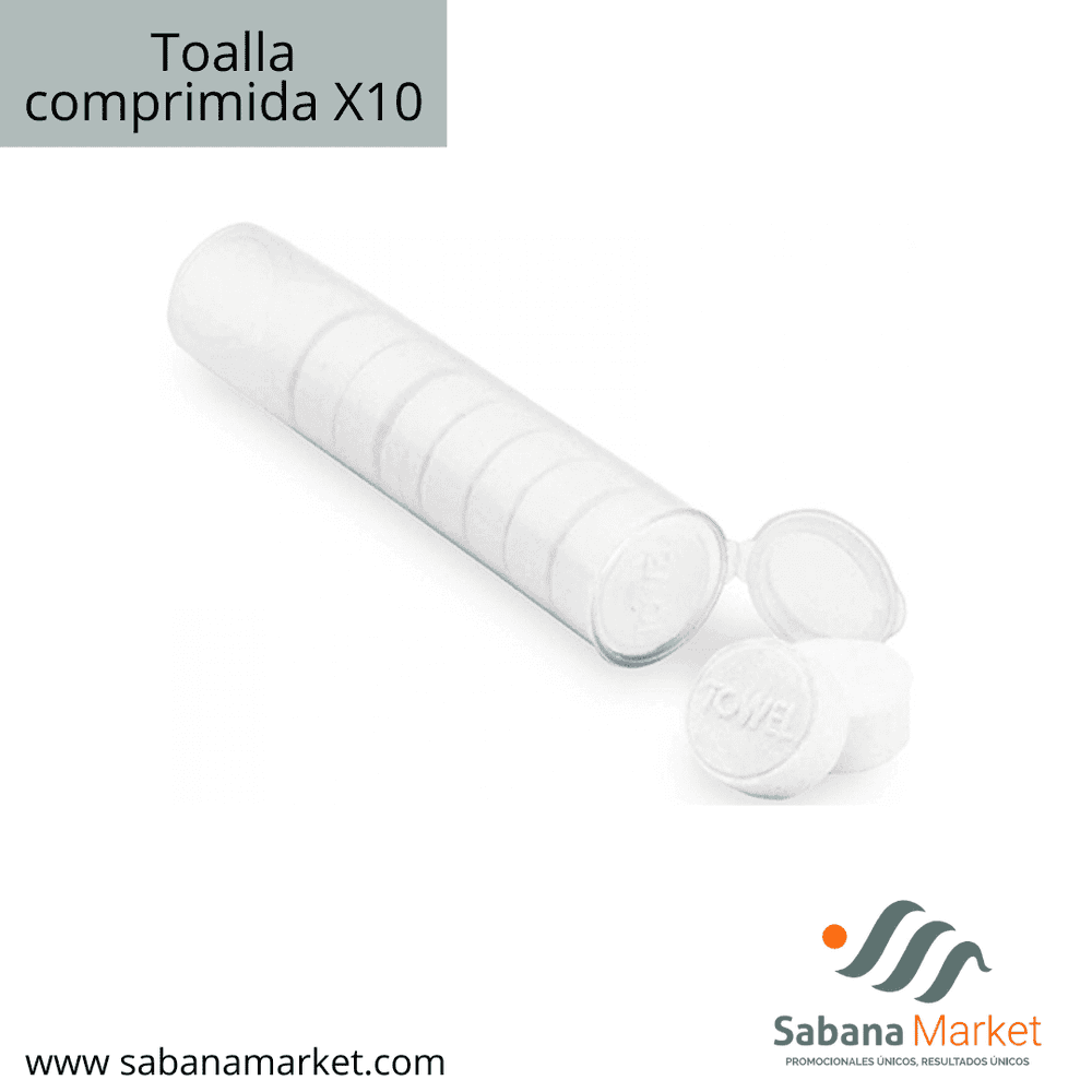 Toalla comprimida X10.