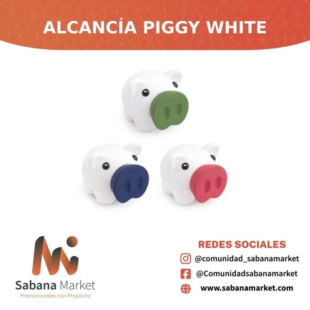 ALCANCÍA PIGGY WHITE