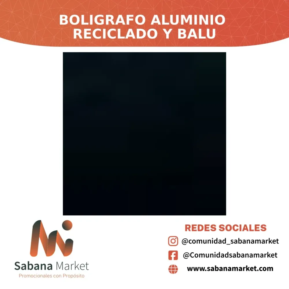 BOLIGRAFO ALUMINIO RECICLADO Y BAMBU BALU