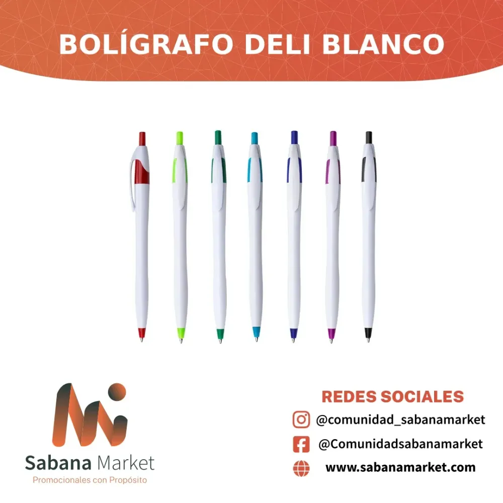 BOLÍGRAFO DELI BLANCO