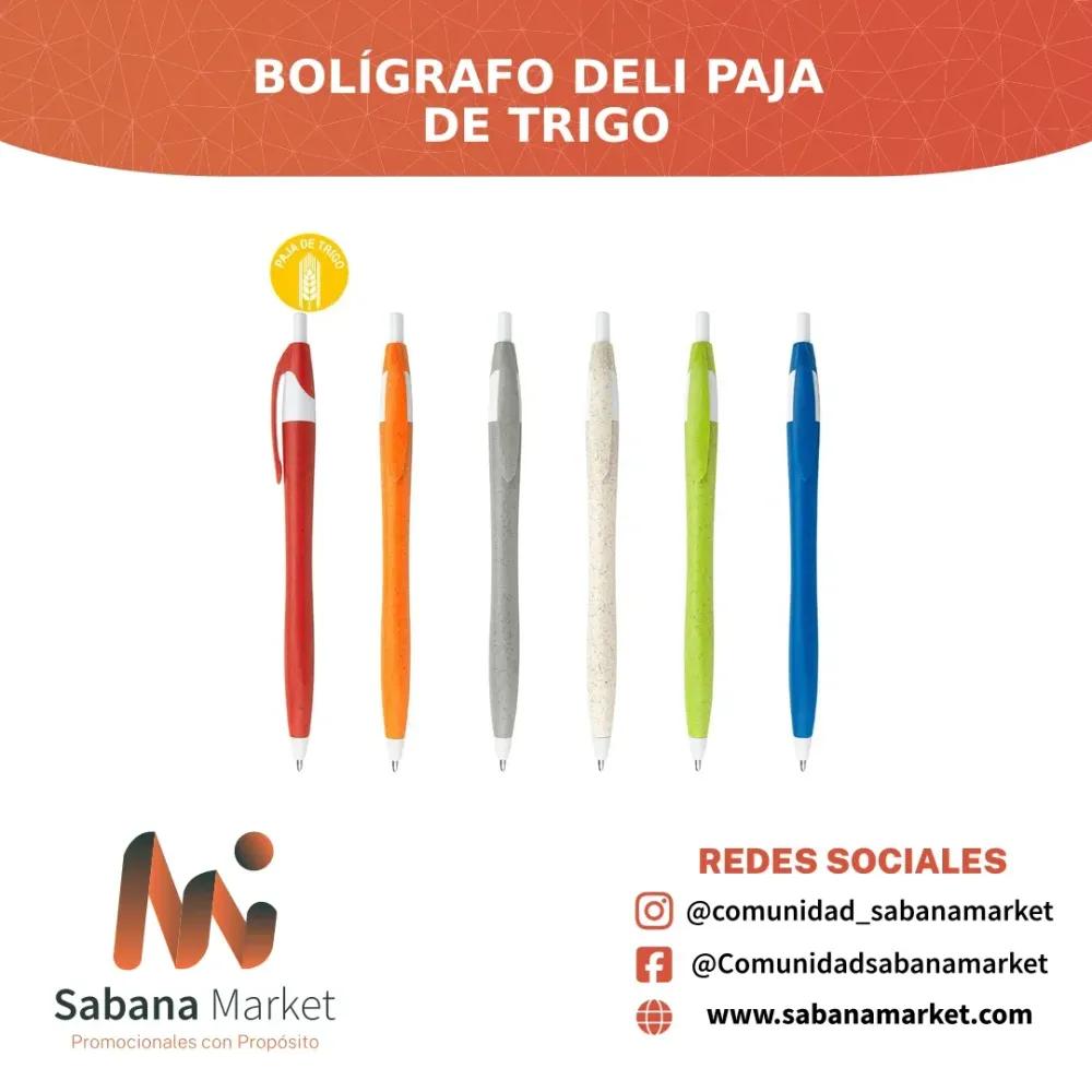 BOLÍGRAFO DELI PAJA DE TRIGO