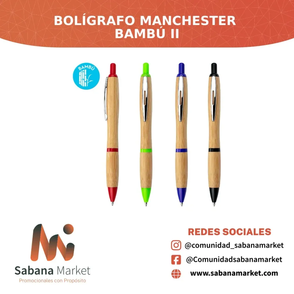 BOLÍGRAFO MANCHESTER BAMBÚ II