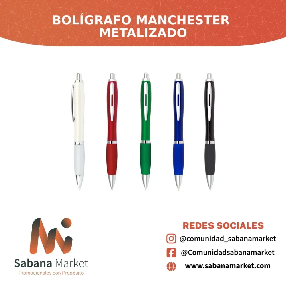 BOLÍGRAFO MANCHESTER METALIZADO