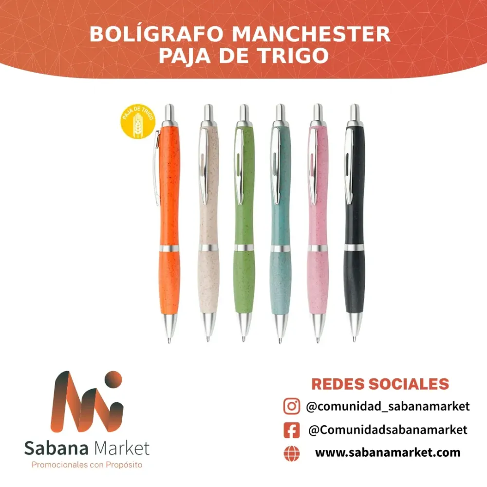 BOLÍGRAFO MANCHESTER PAJA DE TRIGO