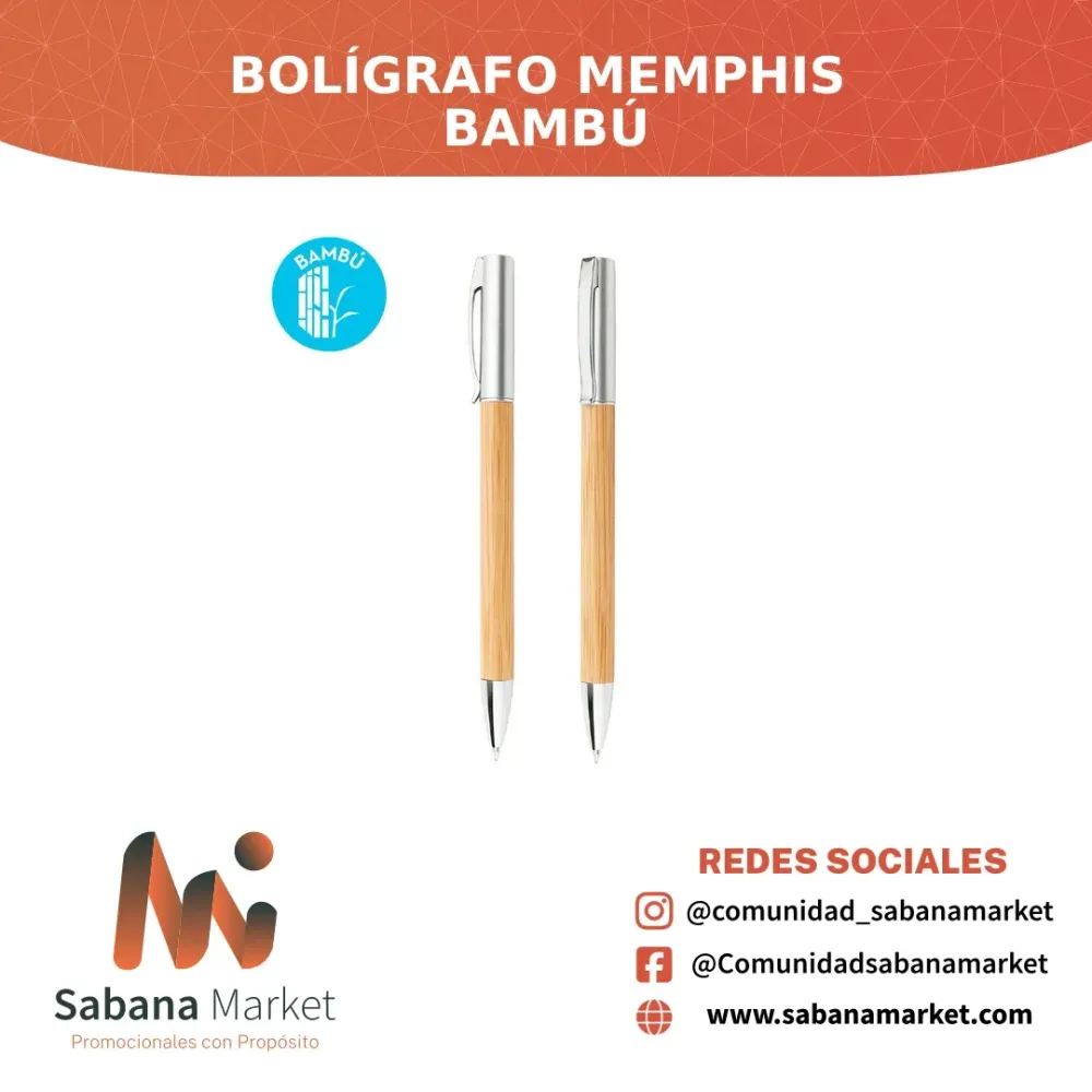 BOLÍGRAFO MEMPHIS BAMBÚ