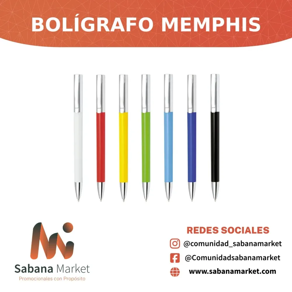 BOLÍGRAFO MEMPHIS SÓLIDO