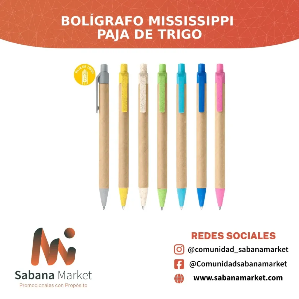 BOLÍGRAFO MISSISSIPPI PAJA DE TRIGO