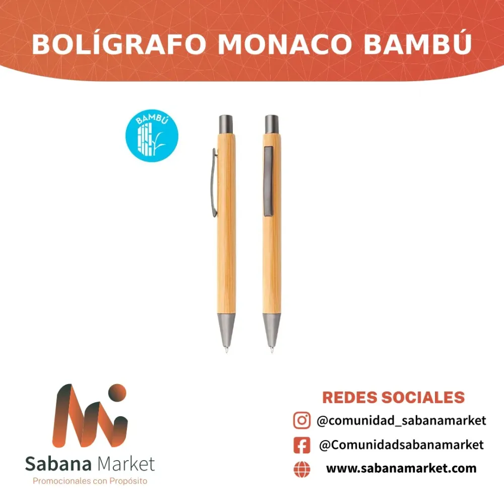 BOLÍGRAFO MONACO BAMBÚ
