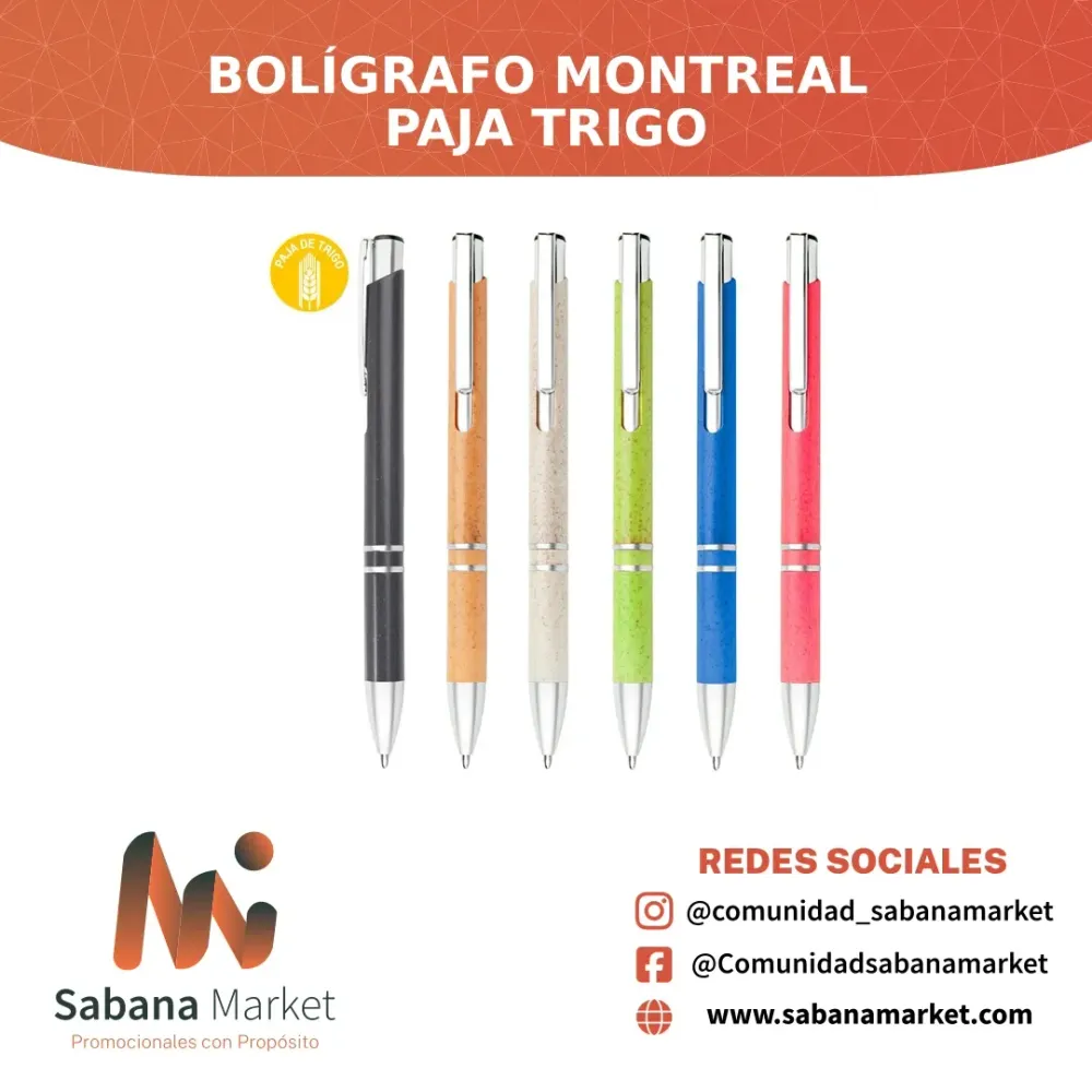 BOLÍGRAFO MONTREAL PAJA TRIGO