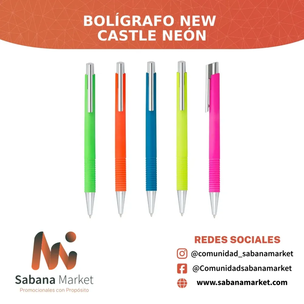 BOLÍGRAFO NEW CASTLE NEÓN