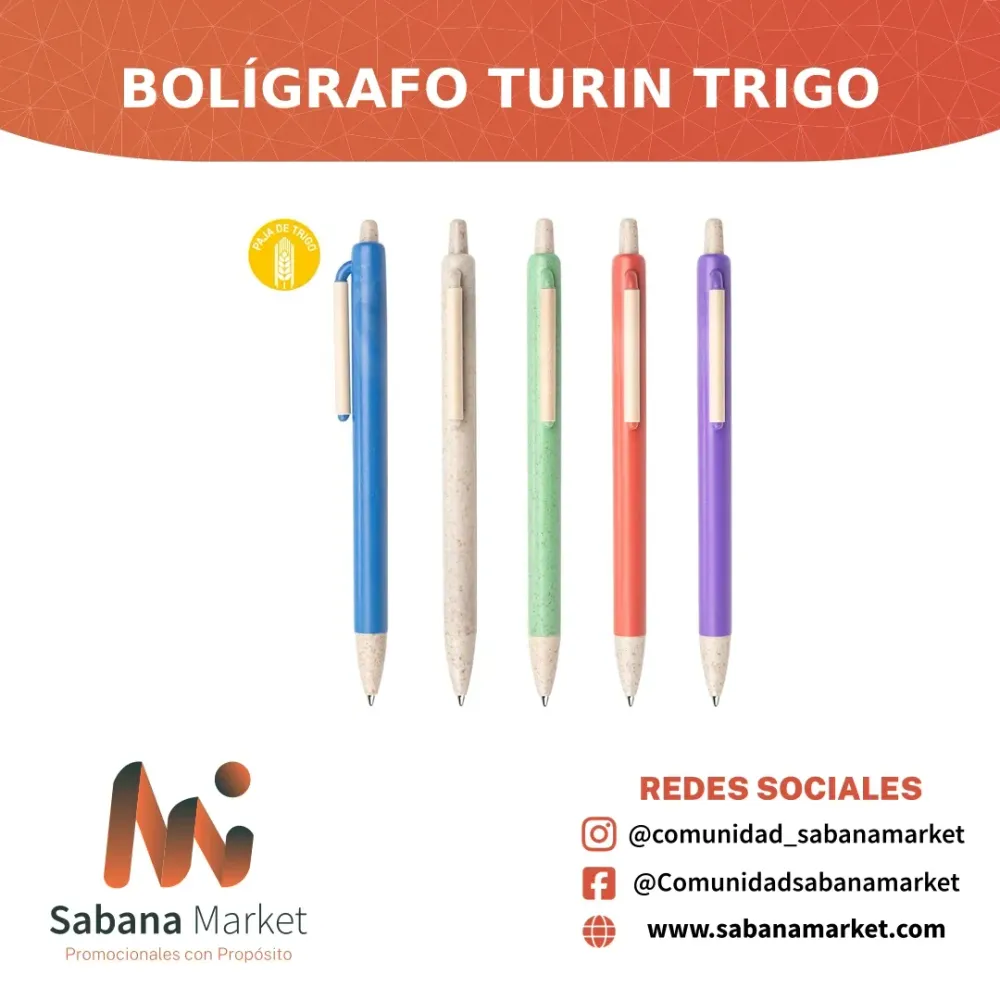 BOLÍGRAFO TURIN TRIGO