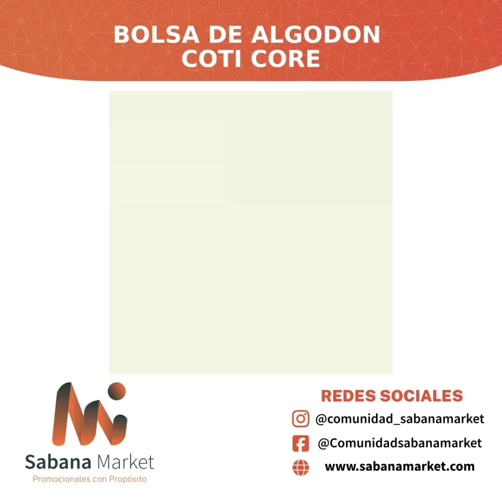BOLSA DE ALGODON COTI CORE