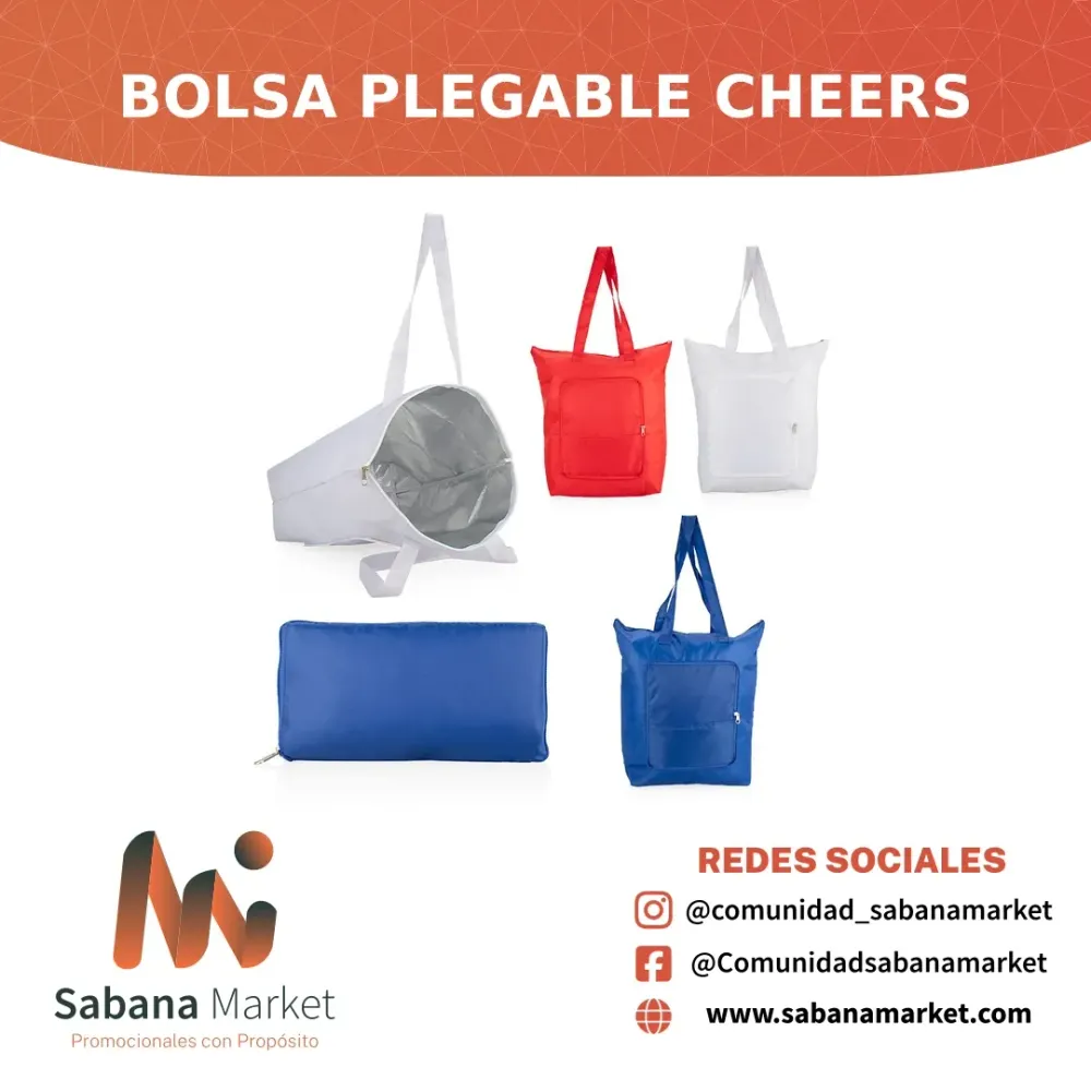 BOLSA PLEGABLE CHEERS